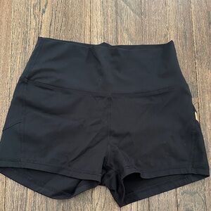 Virus Women's High-Waisted Black Shorts